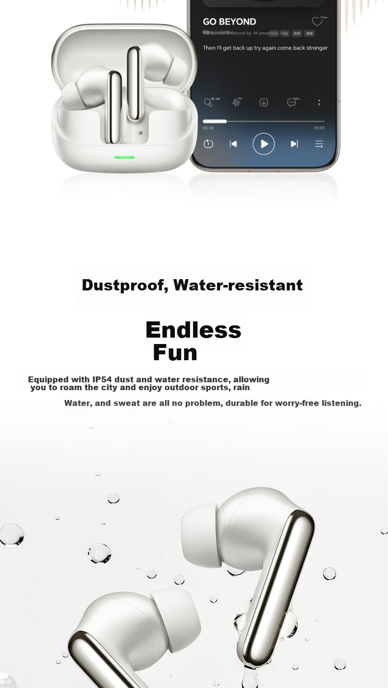 HONOR Earbuds4 Bluetooth Wireless In-Ear Earphones Active Noise Cancelling Running Sports Gaming Music Headphones Long Battery Life New Black Gift 16