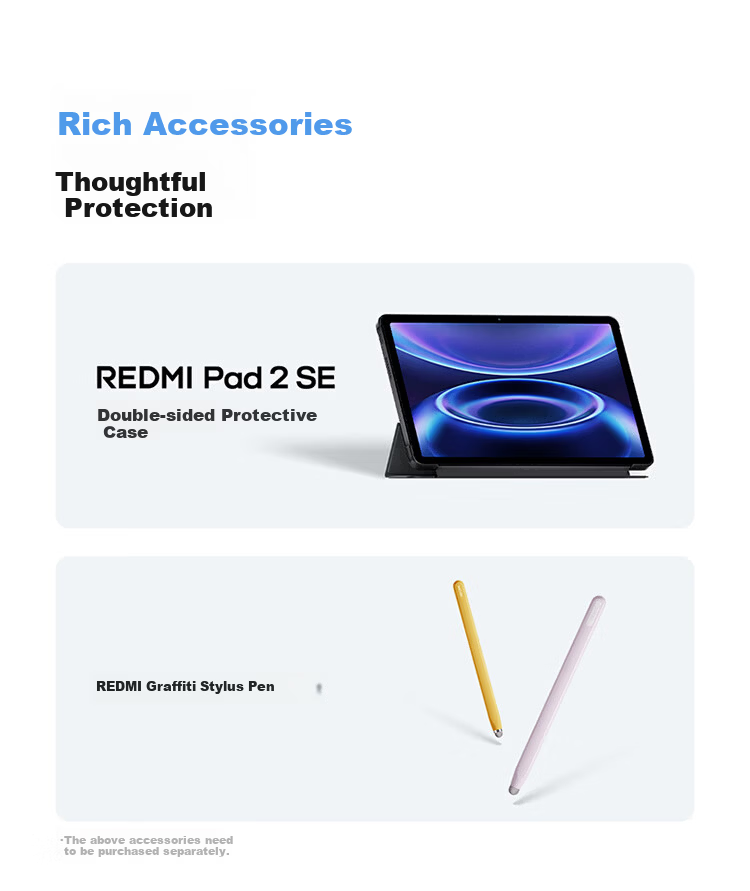MI Redmi Pad 2 SE 9.7-inch Tablet 2K High-Resolution Screen Budget Tablet 6GB RAM 128GB Silver 14