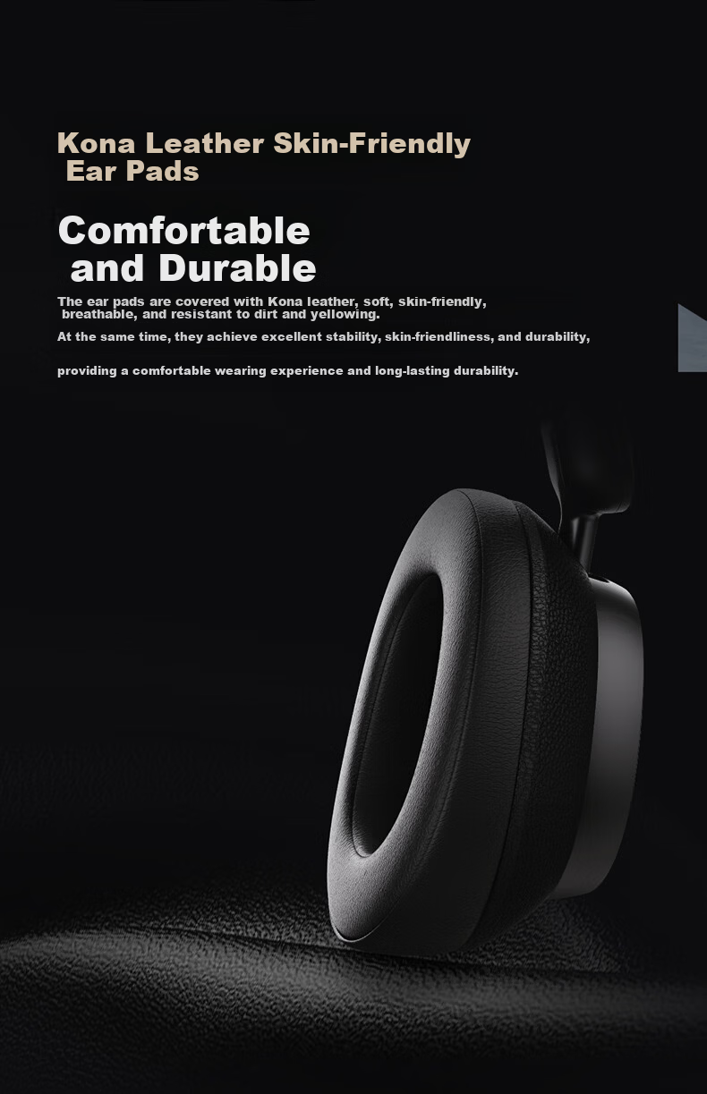 Honor Choice Over-Ear Noise Cancelling Headphones 2 Professional Gaming Mode Wireless Bluetooth Dual Gold Certification Camellia Gold 11