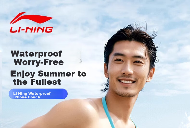 LI-NING Waterproof Touchscreen Phone Pouch Swimming Dustproof Protective Underwater Shooting Case 1