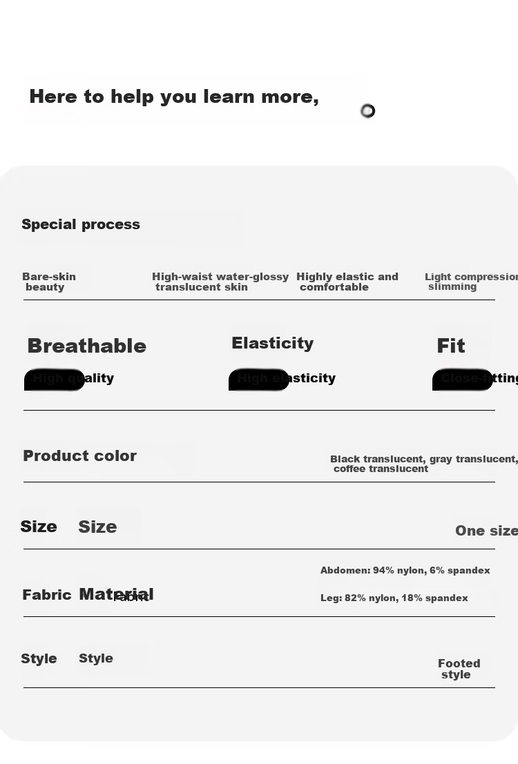 MiiOW Invisible Tights, Black Sheer Skin Tone, 2026 New High-Waist Shiny Pantyhose, Thickened Base Layer Socks for Spring And Autumn Seasons 12