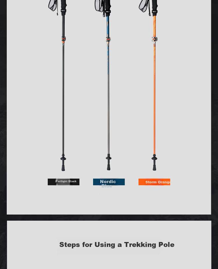 Pelliot Wing Pro Outdoor Hiking Pole T800 Carbon Fiber Telescopic Folding Trekking Stick 165036012 Black 12