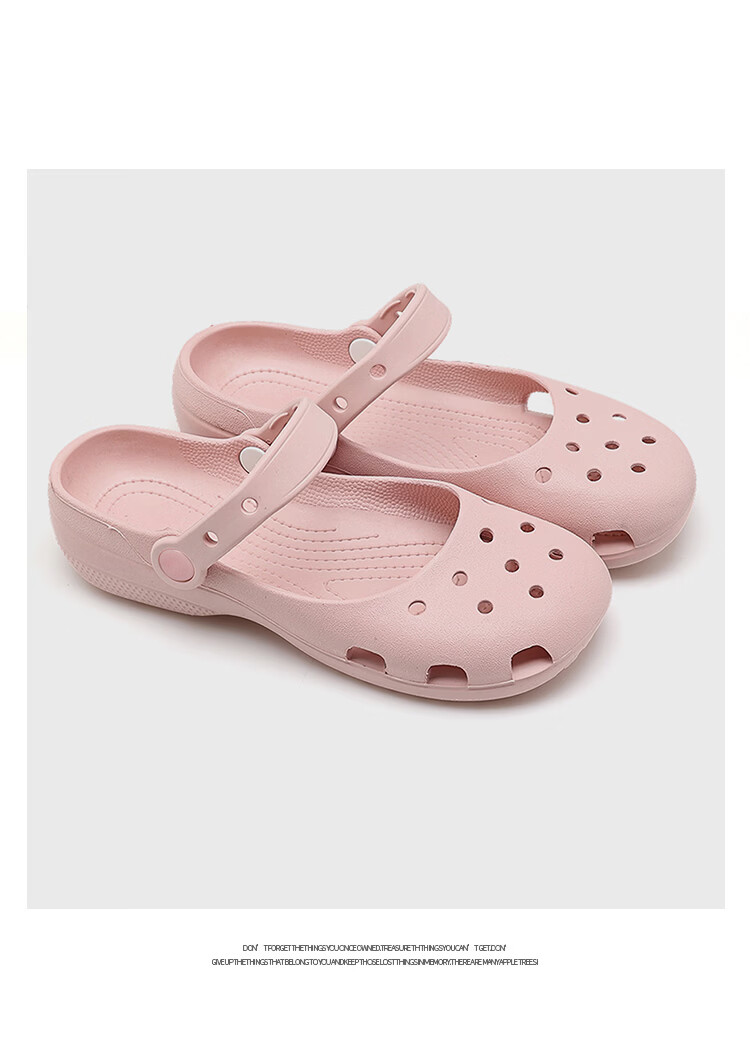 GUOLUOFEI Kids Summer Clog Mary Jane Ballet Princess Soft Sole Beach Sandals White Size 35 12