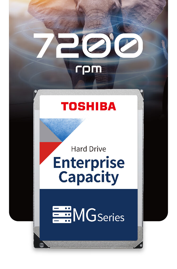 TOSHIBA 22TB 7200 RPM 512MB SATA Interface Vertical CMR Helium Mechanical Hard Drive Enterprise-Grade Hard Drive (MG10AFA22TE) 5