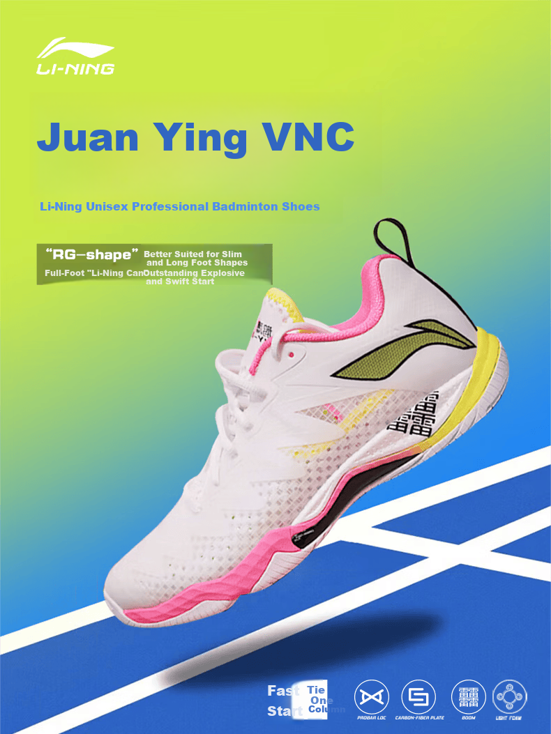 LI-NING Badminton Shoes Falcon 5 New Men's Shock Absorption Durable Breathable Full-Length Cushioning Technology 1