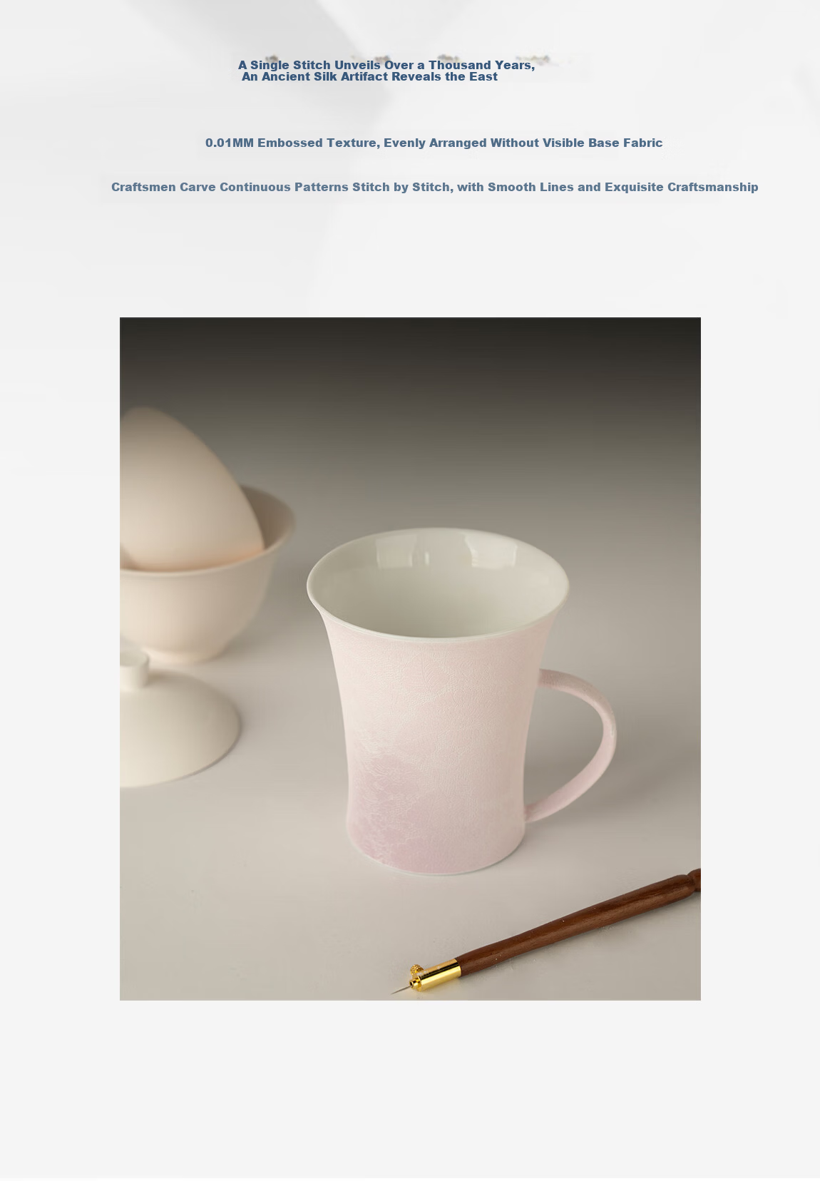 Gubopa Carved Jingdezhen Large Capacity Premium Exquisite Handmade Mug High-Value Coffee Cup Ceramic Birthday Gift Box Set 19