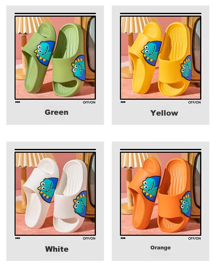 GUOLUOFEI Cartoon Kids Slippers Boys Summer Indoor Non-Slip Family Matching Sandals Navy Blue Size 26-27 6