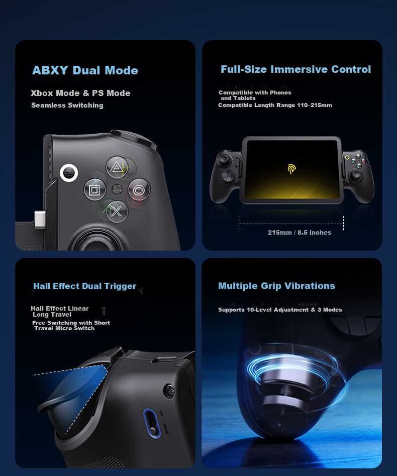 EasySMX Yisuoma Wujie M20 Wireless Streaming Cloud Gaming Dual-Mode Mobile Gamepad for Android iPad Delta Peripheral Mobile Game Genshin Impact King of Glory PC 4