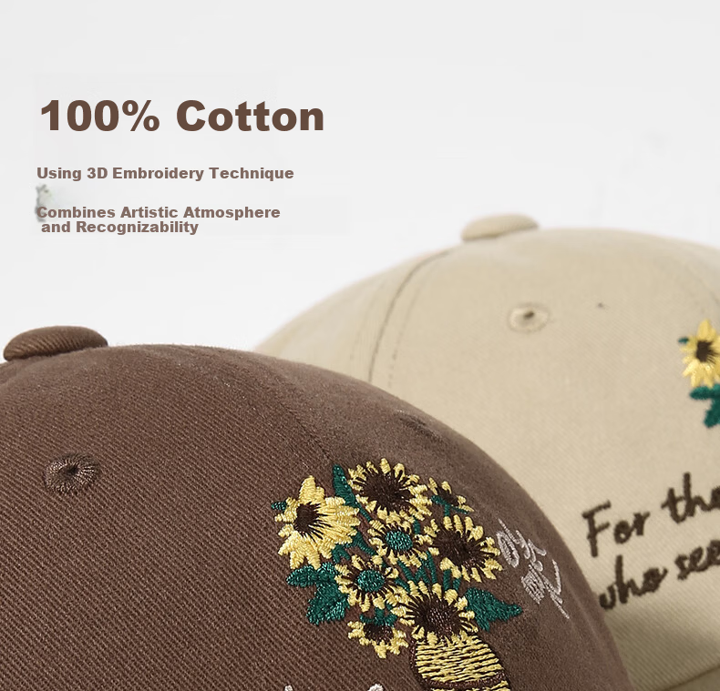 CACUSS Women's Duckbill Cap Spring Summer Baseball Cap Pure Cotton Soft Top Face Slimming Outdoor Sun Hat Brown 5
