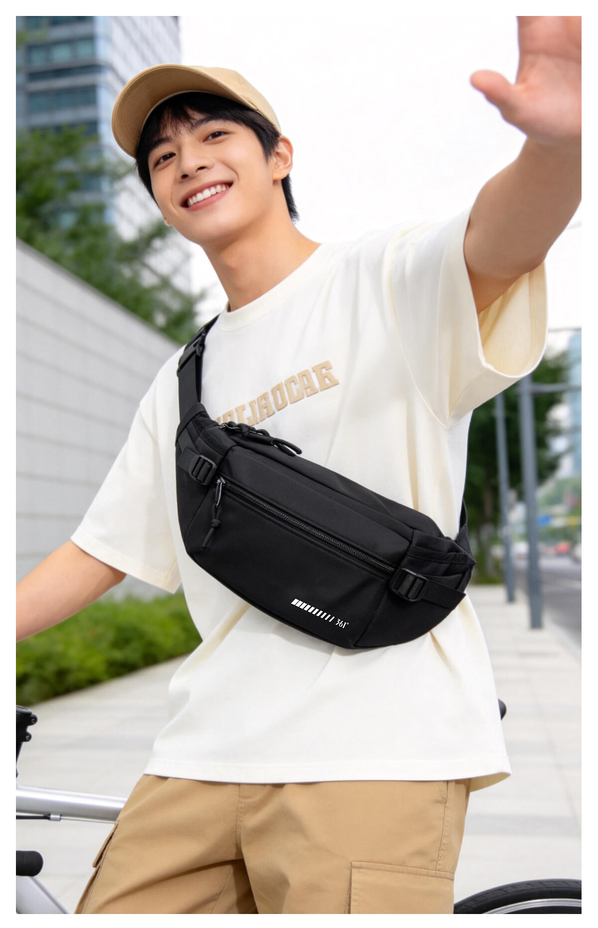361° Men's Crossbody Bag 2026 New Large Capacity Shoulder Bag Small Lightweight Sports Chest Bag Outdoor Phone Bag 2