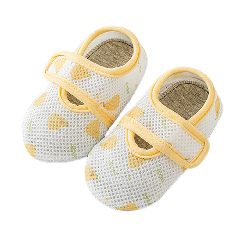 Aibao Baby Toddler Walking Shoes Summer Mesh Breathable Indoor Floor Shoes Sandals 2-Pack T328 Blue+Yellow Size M