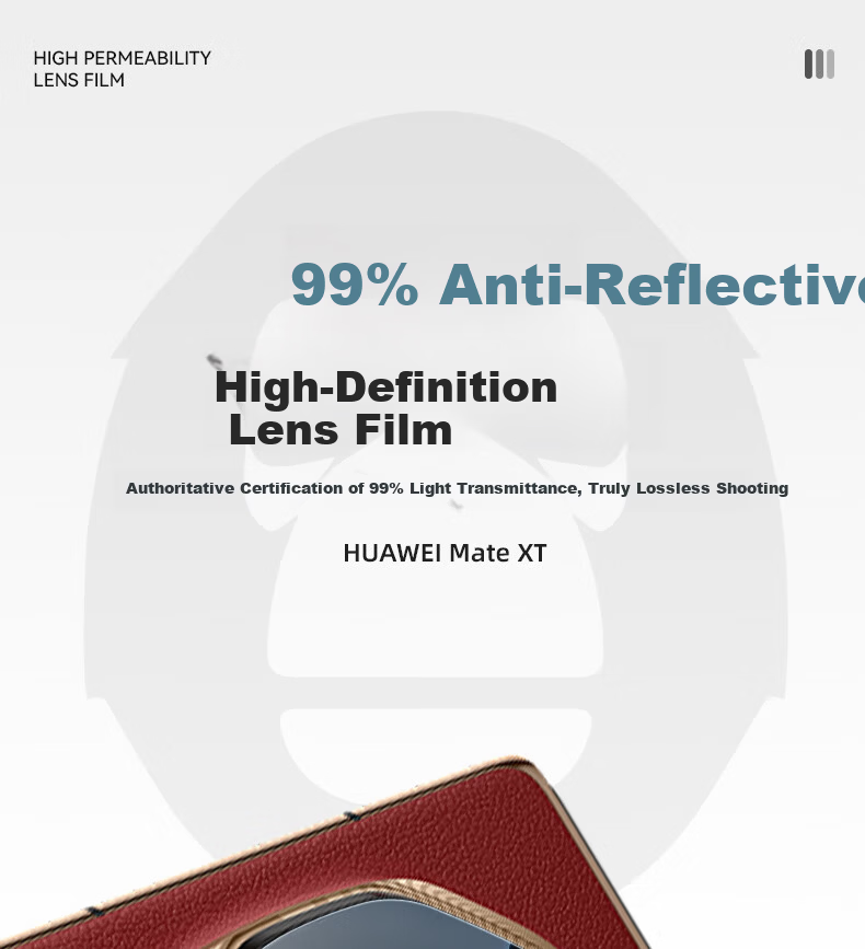 Lanxingxiansheng Lens Protector for Huawei Mate XTs, Foldable Screen Rear Camera Lens Film, 99% Light Transmission High-Definition Protective Film for Mate XTs Foldable Scree 2