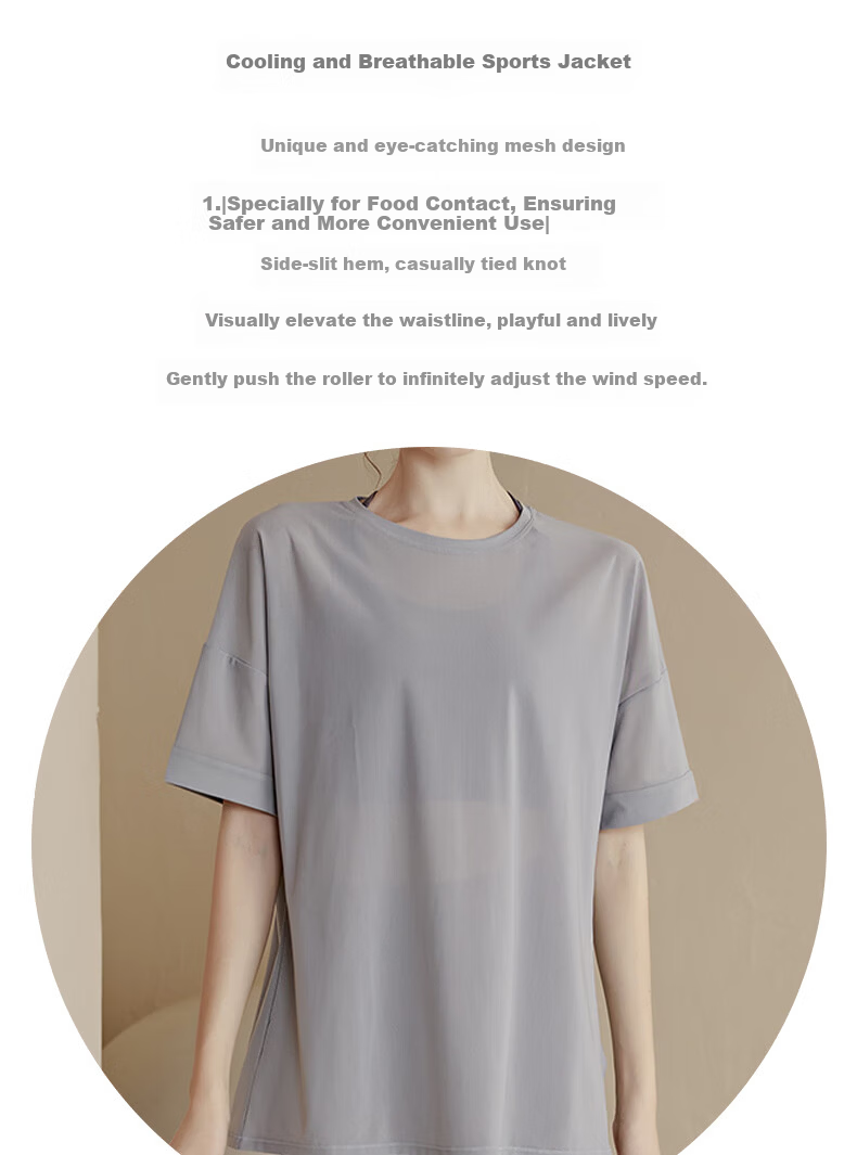 Xueqiman Loose Lightweight Yoga Shirt Women's Sports Top Running Quick-Dry Short Sleeve T-Shirt Breathable Summer Fitness Wear 2