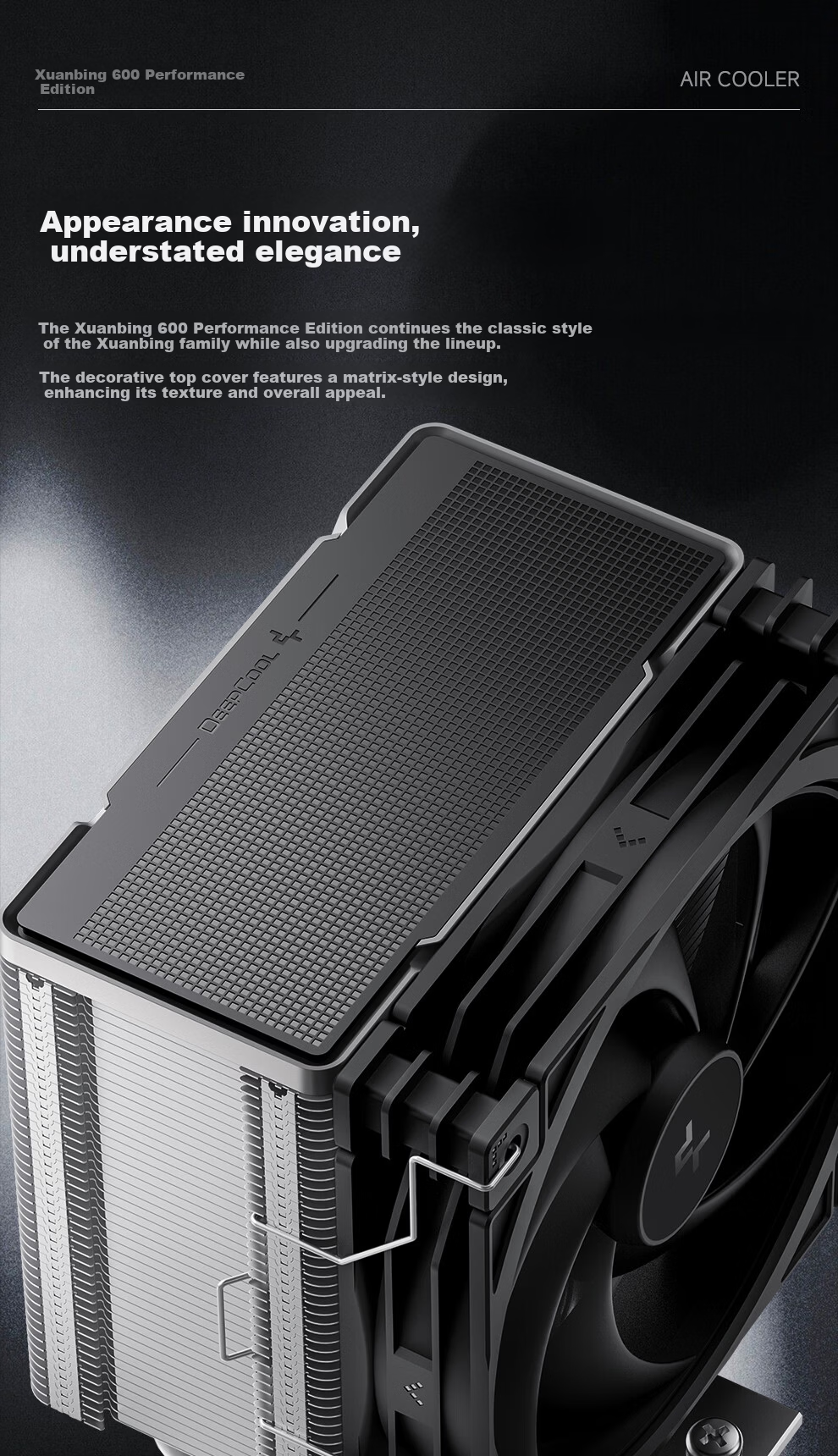 DEEPCOOL GAMMAXX 600 Performance Edition CPU Air Cooler / 6 Heat Pipes Single Tower / Innovative Airflow Ring Fan / Offset Heat Pipes for Memory Clearance / Multi-Platform Support 4
