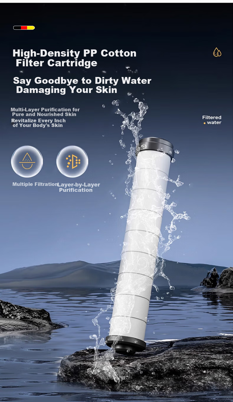 HOMK [Germany] Shower Head LP Series, High-Pressure Filtered Shower Set, Handheld Shower Head Three-Piece Set LP79 8