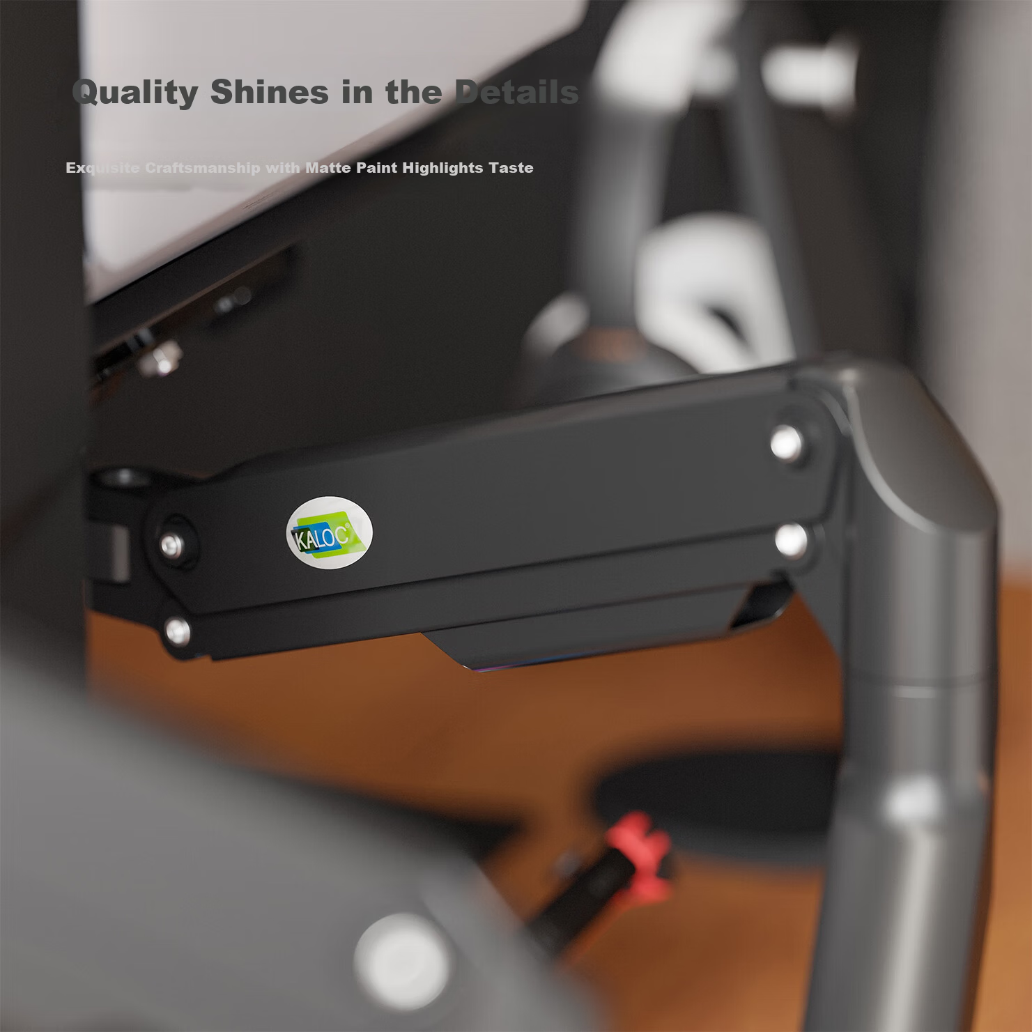 KALOC Laptop Stand Arm Monitor Mount Mechanical Arm Adjustable Laptop Riser Screen Holder Computer Cooling Fan