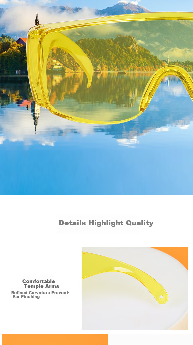 Laihui Automotive Driving Cycling Sports Night Vision Enhancer Anti-Fog Anti-Pollen Dustproof Windproof Splashproof Glasses (Jingcang Warehouse Shipping) 5