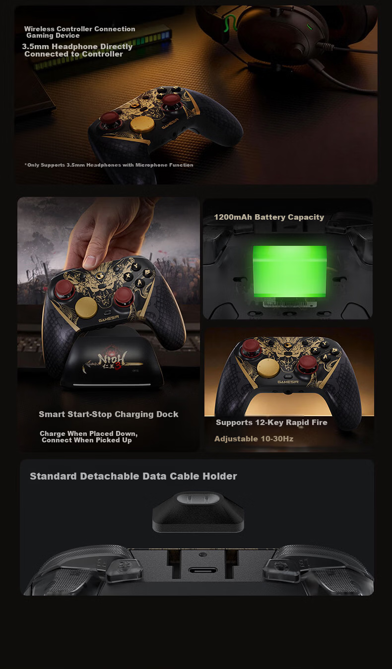 GAMESIR Tianwangxing Renwang 3 Co-Branded G7pro Game Controller, 8000Hz Polling Rate, 8K Wireless Switch 2 Bluetooth PC Steam Mobile Android Apex Horizo 17