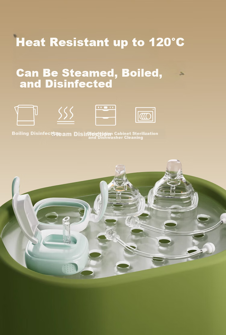 Guangduola Square Bottle Gravity Ball Nipple Straw Built-In (Suitable for Hegeng Bottle Accessories) 11