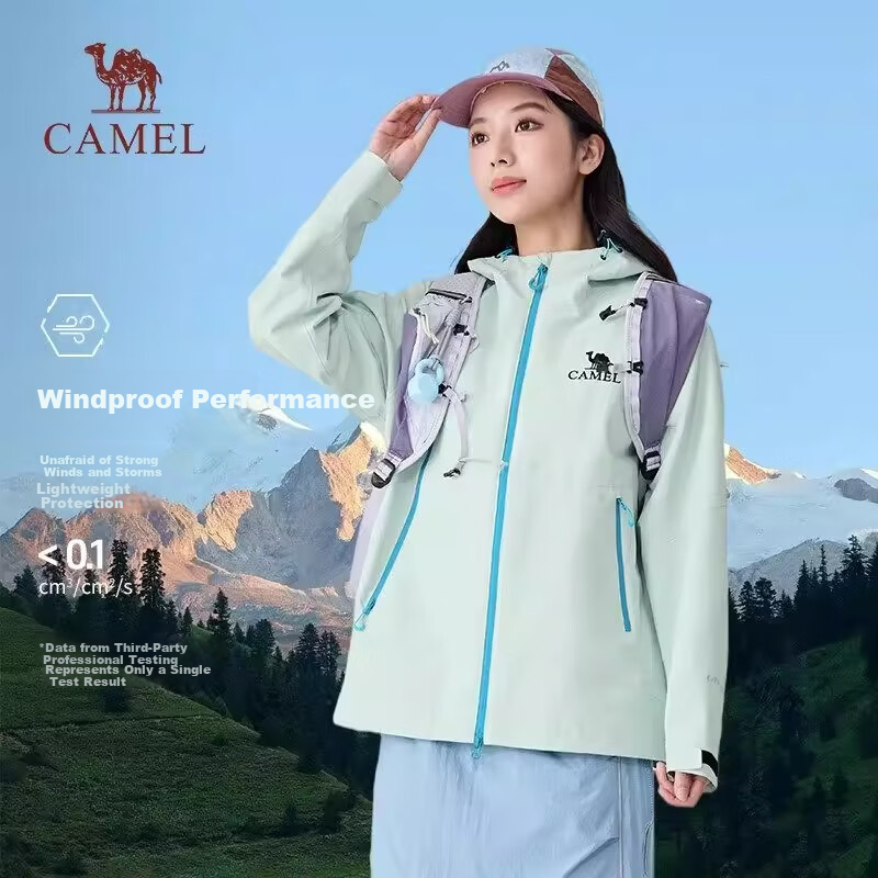 CAMEL [Wang Junkai Edition] Outdoor Single-Layer Windproof Waterproof Jacket 2026 Spring New Unisex B005