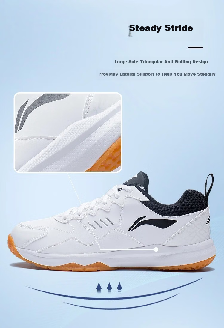LI-NING Badminton All-Rounder King 21v1 Couple's Shock Absorption Durable Non-Slip Comfortable Wide-Fit Badminton Shoes 4