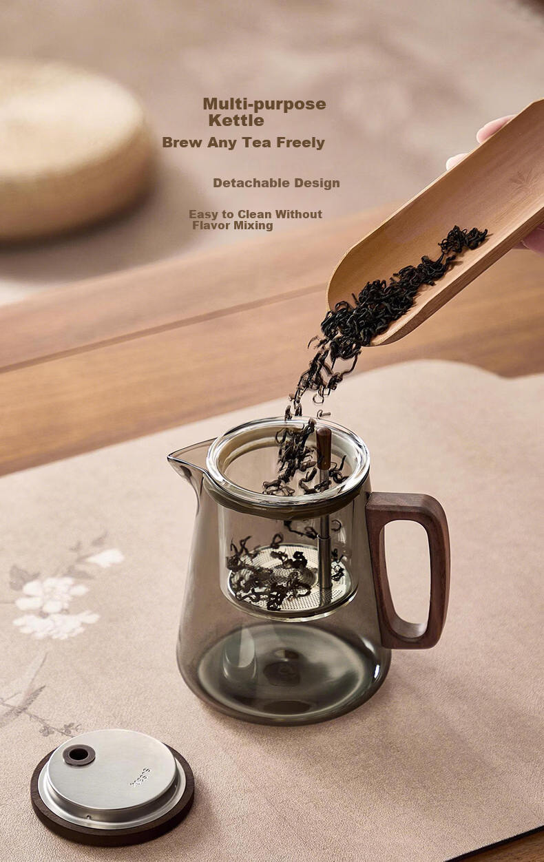 Mingguang Lazy Tea Set Glass Teapot Tea Water Separation Tea Cup Glass Brewing Pot Office Kung Fu Tea Set Home Use 10