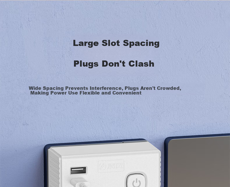 Kyfen Model 86 Wall Control Power Adapter Socket Converter Multi-Outlet Plug for Home Bedroom Kitchen Use 6
