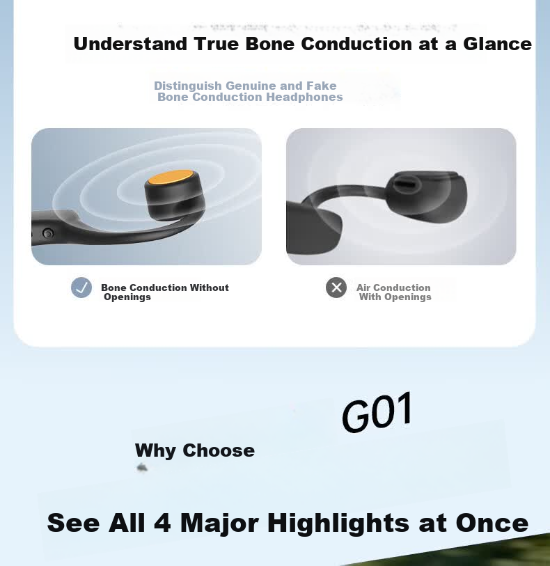 KINYO Sports Bone Conduction Open Bluetooth Earphones Comfortable Non-In-Ear Ear-Hook Design Long Battery Life Sweatproof Waterproof for Cycling Outdoor Sports 7