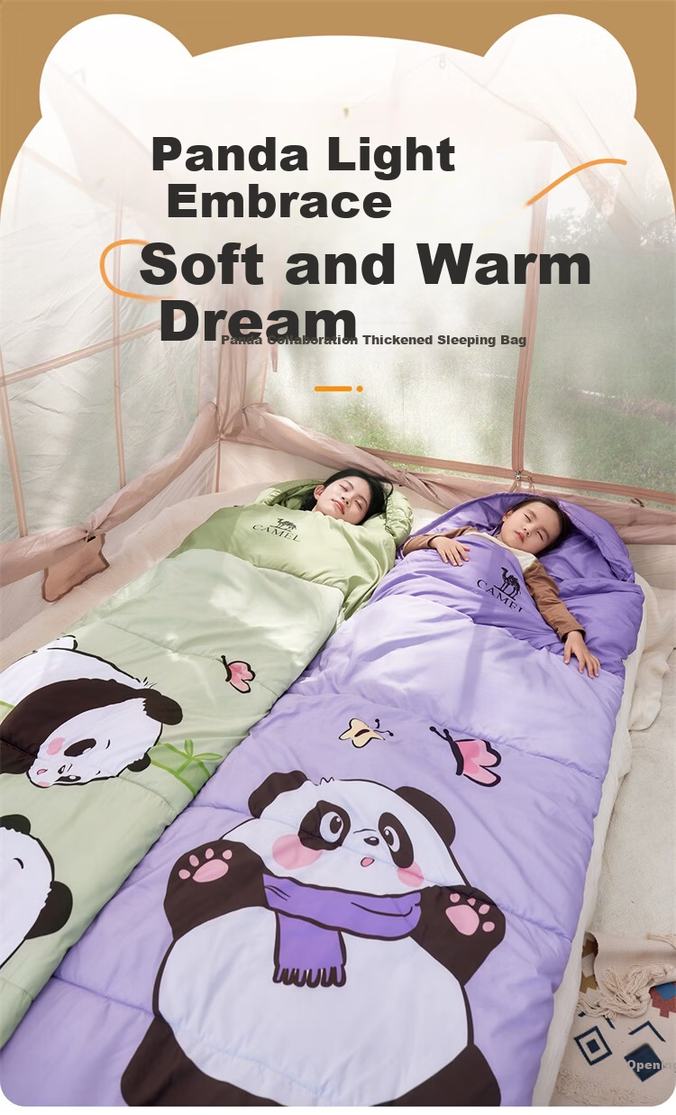 CAMEL Adult Anti-Dirt Cover Lightweight Outdoor Camping Ultra-Light Portable Student Nap Sleeping Bag Lilac Purple 5426B 1