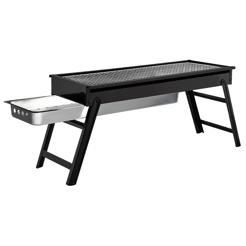 Suncojia Barbecue Grill Outdoor Charcoal Lamb Skewer Grill Long Barbecue Oven BBQ Tool