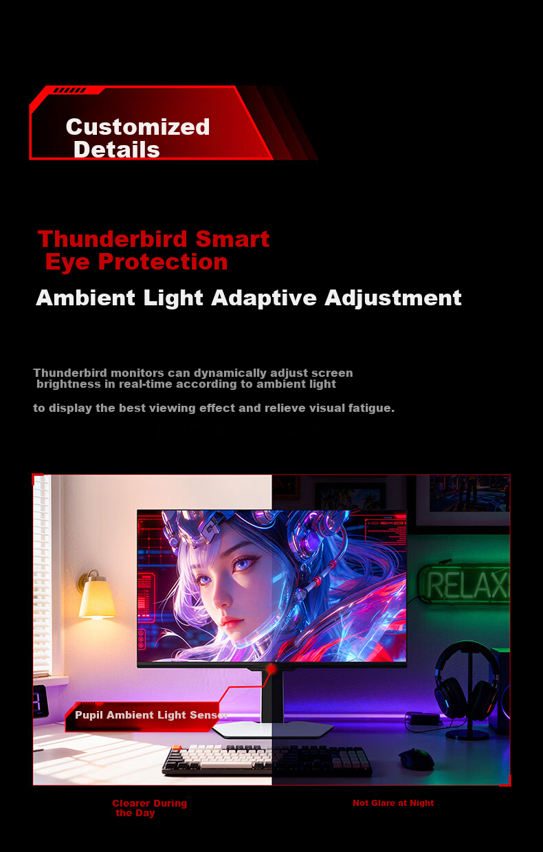 FFALCON Thunder 27-inch 4K 165Hz Dual-Mode 2304-Zone QD-MiniLED Smart Gaming Monitor 27U8A Pro-S 16