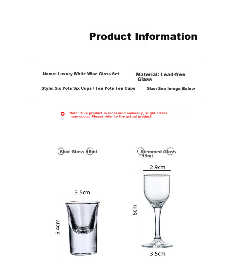 CRISTALGLASS Baijiu Glass Decanter Set Home Wine Set 10 Pots 10 Cups Small Liquor Cups Decanter Two Liang Cups Storage Rack 5