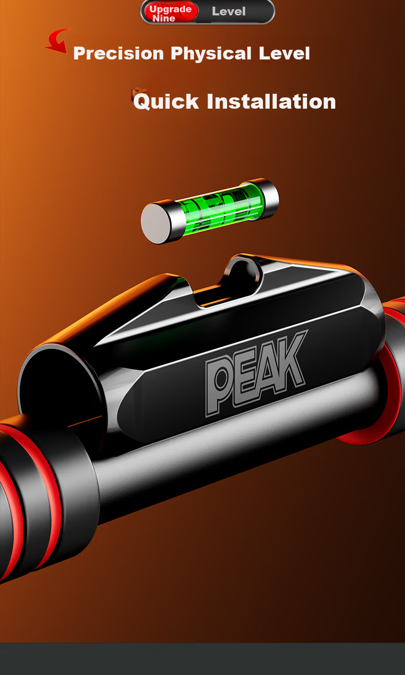 Peak Indoor Pull-Up Bar Home Doorway Fitness Equipment Adult No-Drill Chin-Up Bar 70cm 25
