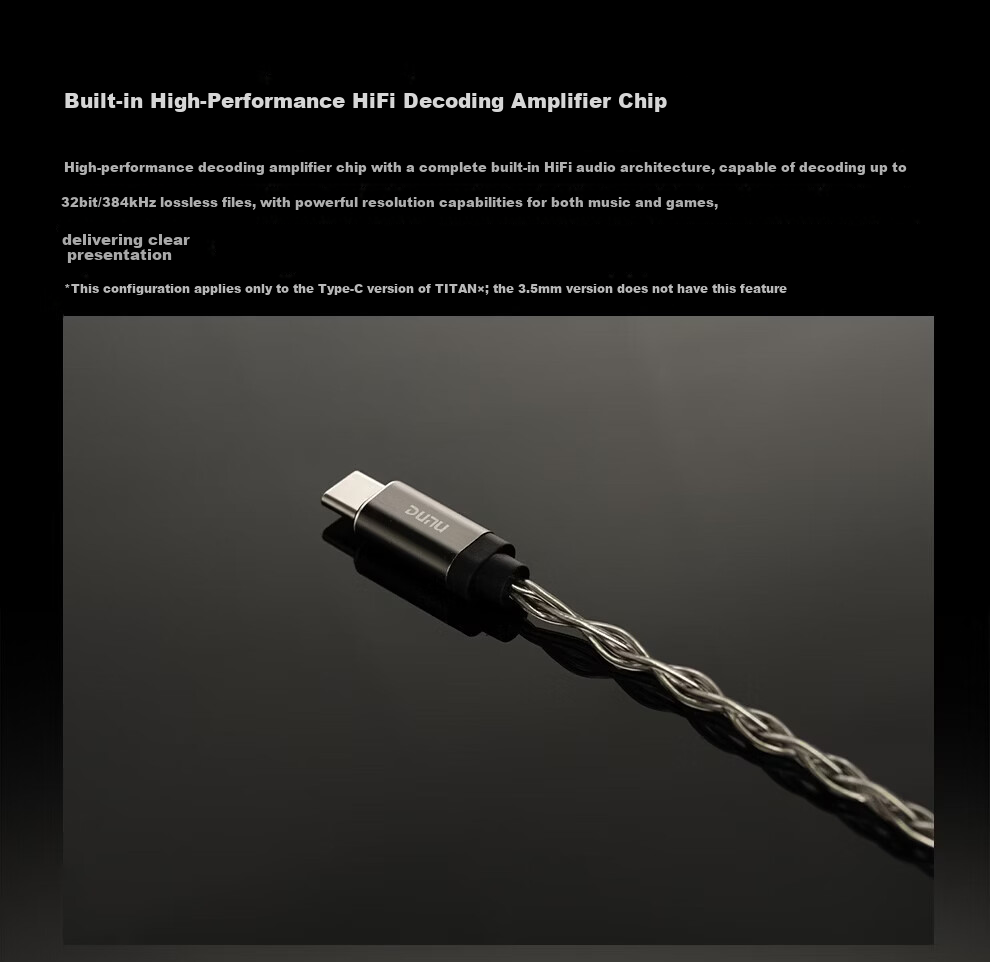 DUNU TitanX In-Ear Earphones HIFI Audiophile Entry-Level High-Quality Music Earbuds Dynamic Driver 0.78 2-Pin Connector 3.5MM Single-Ended 8