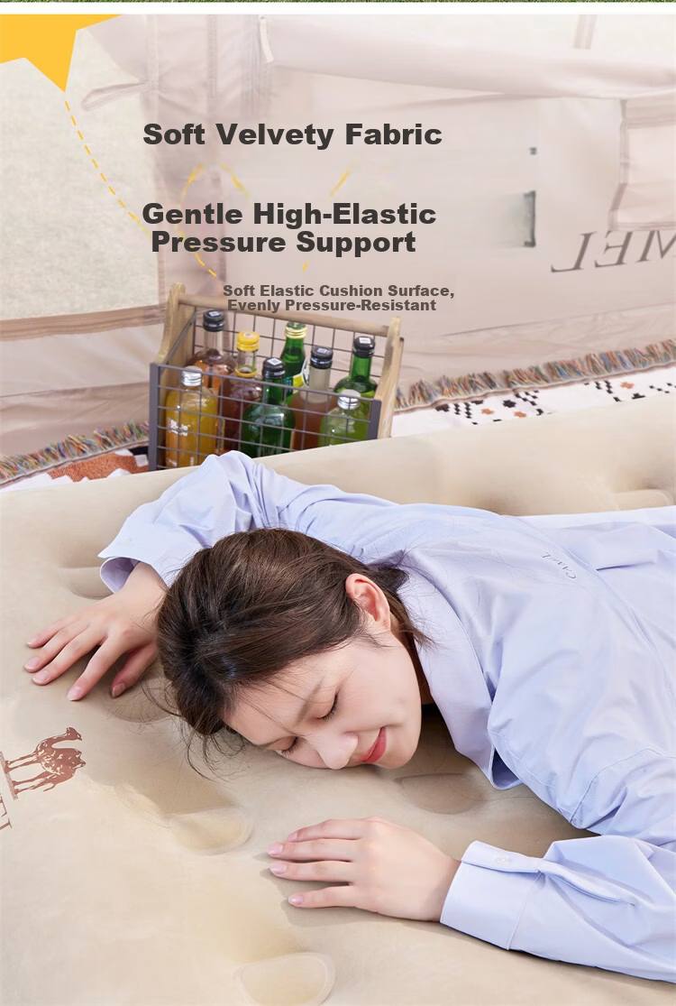 CAMEL (CAMEL) [JD Exclusive] Inflatable Air Mattress Outdoor Camping Double Automatic Air Bed 7701J 7