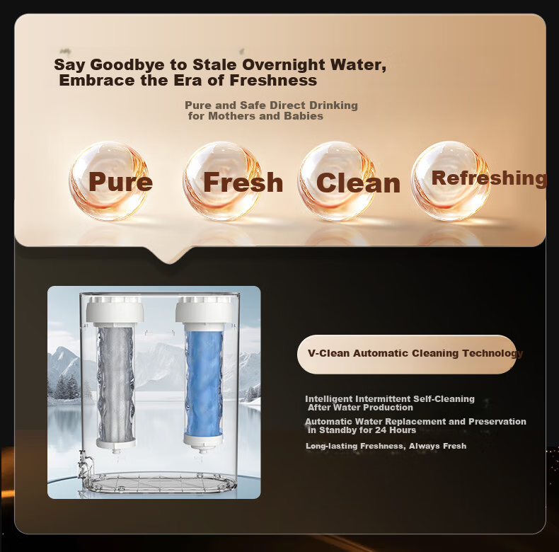 AUX Under-Sink Fresh Water Purifier Household Water Filter 1.66L/min RO Reverse Osmosis Direct Drinking Machine 600G K60 4