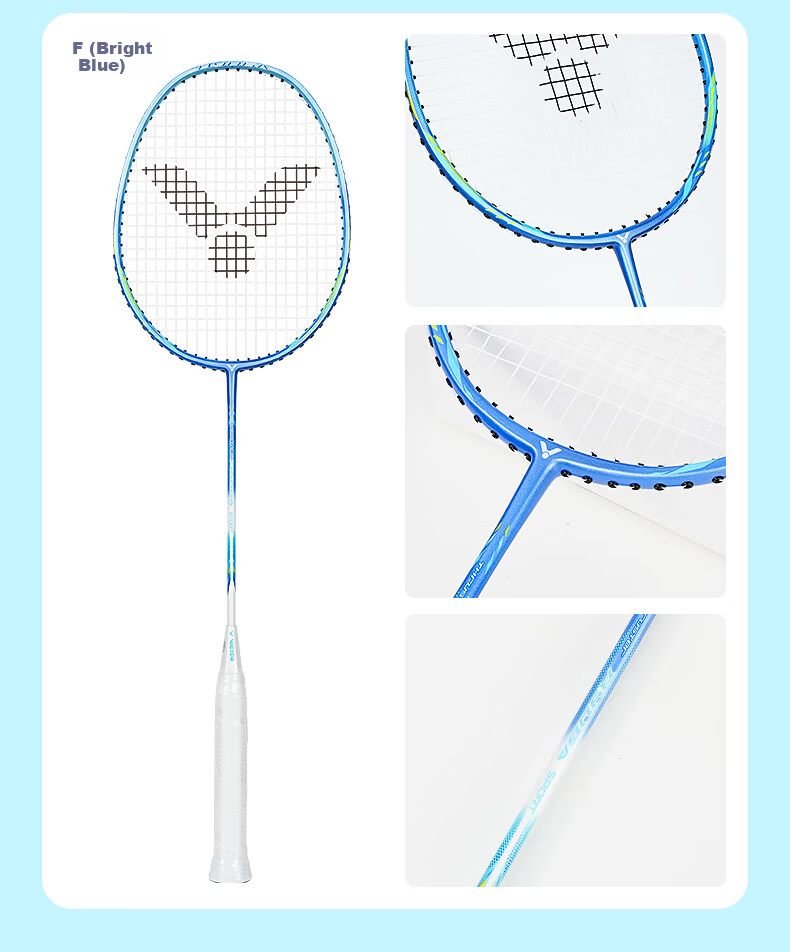 VICTOR Victory Badminton Racket Children's Beginner Entry-Level Entertainment Offensive Racket TK-RYUGA SPORT TK - [Single Racket] 15