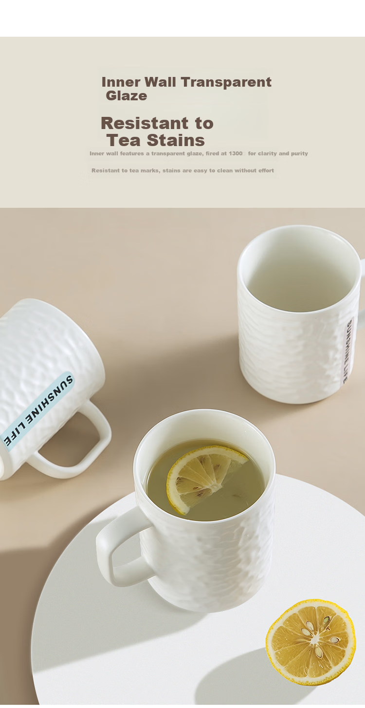 MAXCOOK Ceramic Mug Tea Cup Household Coffee Breakfast Cup 400ml Blue MCH5923 6