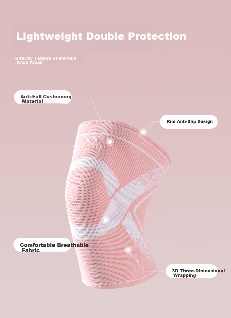 Nailikes Professional Kids Sports Knee and Elbow Pads for Football Running Basketball Joint Protection Anti-Fall Pink Size S 3