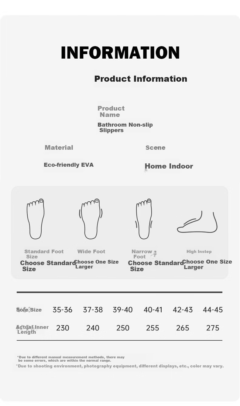 GUOLUOFEI Men's Summer Slippers Soft Sole Non-Slip Thick EVA Bathroom Shower Sandals Yellow Size 39-40 16