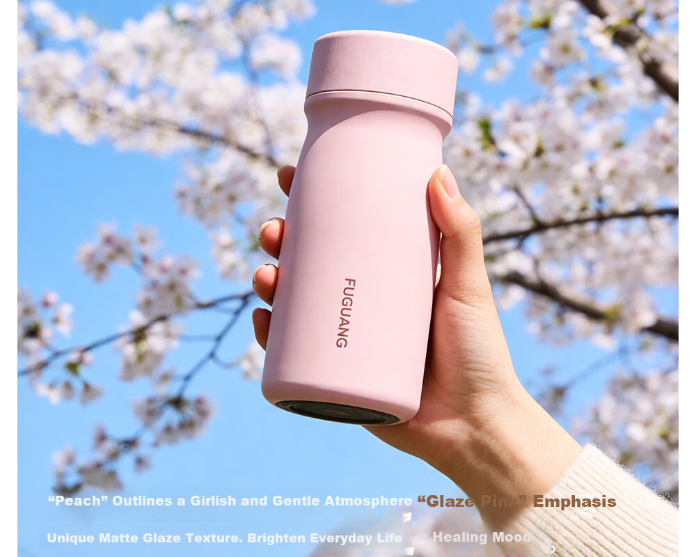 FUGUANG 316L Stainless Steel Insulated Cup Cute Mini Portable Pocket Tea Bottle for Students and Women 24