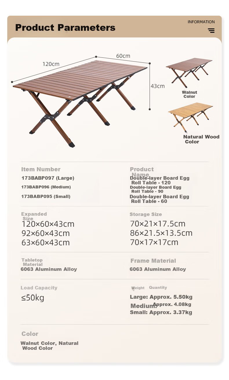 CAMEL Outdoor Folding Table Aluminum Alloy Portable Picnic Camping Table 173BABP095 10