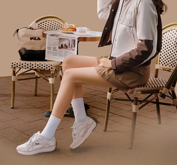 FILA Fila Agan Shoes [Yang Mi Same Style] Women's 2026 Spring Wisteria Shoes VITE Simple Fashion Casual Shoes 5