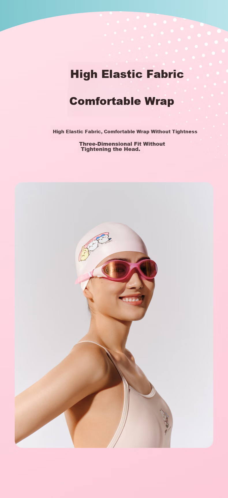 Speedo | CHIIKAWA Series Playful Print Silicone Waterproof Adult Swimming Cap 4