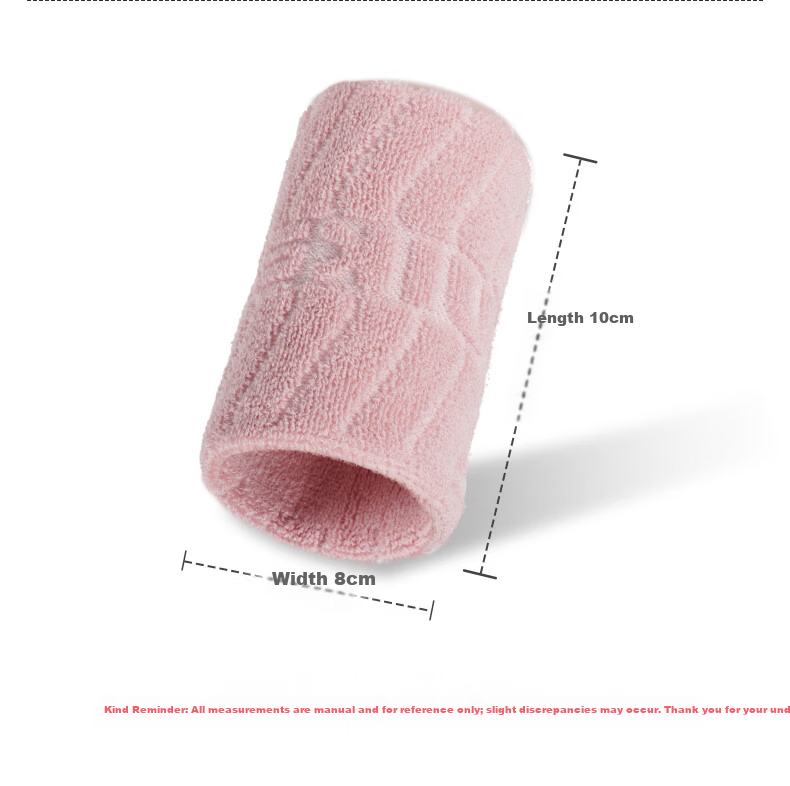 NAILEKESI N Sports Wristband Sweat-Absorbing Wrist Wrap for Badminton Basketball Volleyball Tennis Tendonitis Injury Support Pink 9