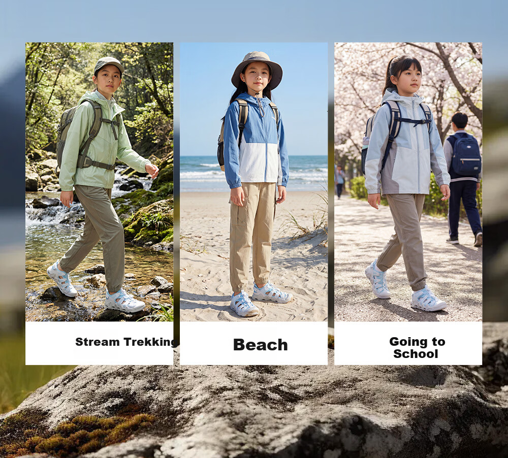 Anta Kids Boys Sports Shoes 2026 Summer Breathable Non-Slip Beach Sandals 312626916 2