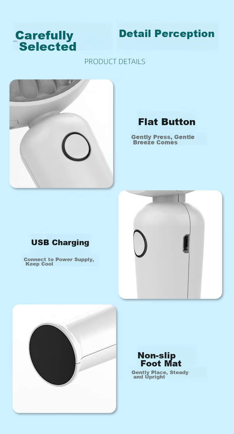 KALAIAO [Violent Wind/Ice Compress] Handheld Small Fan Neck Hanging Portable Foldable High-Speed Turbo Semiconductor Cooling Fan Outdoor Dorm Office Desktop FC16 13