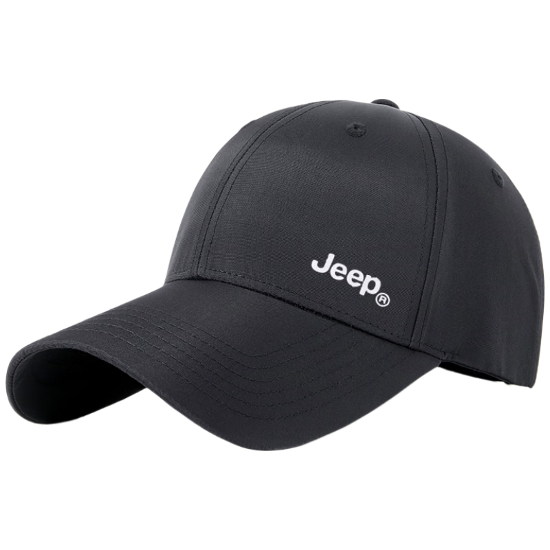 JEEP Baseball Cap for Men, Large Head Circumference, Outdoor Breathable Visor Cap, Sun Hat for Men And Women, Black