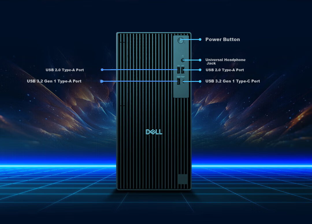 DELL Pro QVT1260 ECT1250 Upgraded 2025 Commercial Video Editing Rendering Desktop PC i5-14500/16GB/512GB 6