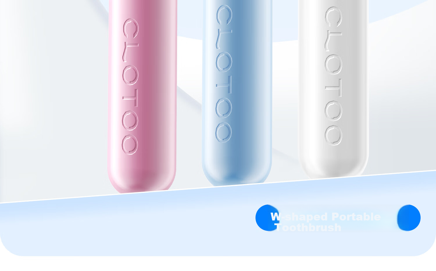 CLOTOO Orthodontic W-Shaped Soft Bristle Small Head Interdental Toothbrush for Teenagers Purple 1 Piece 3